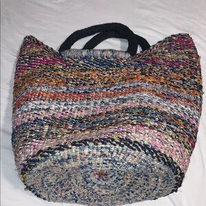 Indian Jute Hand Braided Bag Wide Space Tote